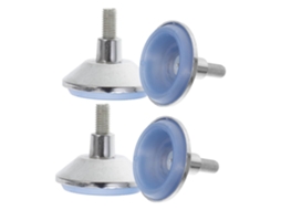 Nuobesty Conjunto De 4 Pés Niveladores Ajustáveis Para Móveis Com Base Rosca, Pés Cromados Para Armários E Mesas