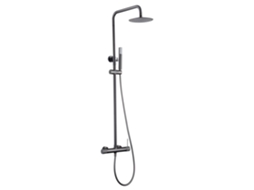 Coluna de Duche Extensível Pulverizador Termostático Extra-Plano Gun Metal MICE COLLECTION