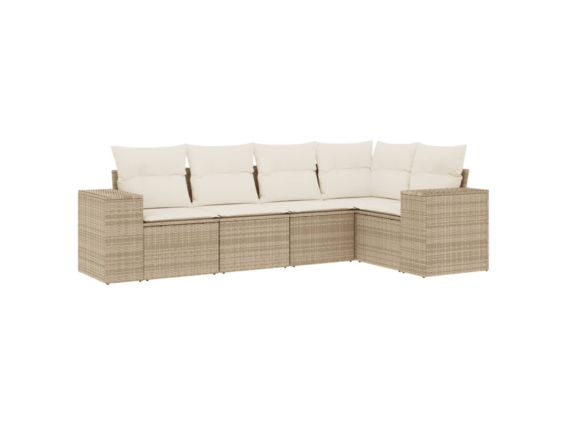 Garden Sofa Set, Garden Sofa Sets Vidaxl Bege Rattan / Vime (n/a)