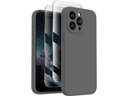 Capa Maxcinza Espacial Para Iphone 15 Pro Max Yemaesre Cinzento