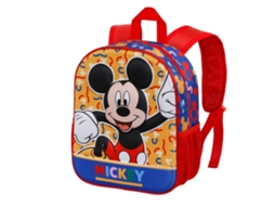 Mochila KARACTERMANIA Mickey Mouse Oh Boy 3D Pequena Vermelha