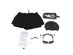 Kit De Short De Natação Para Homem Com Chapéu Óculos Bolsa À Prova D'água E Tapas De Ouvido Xxl