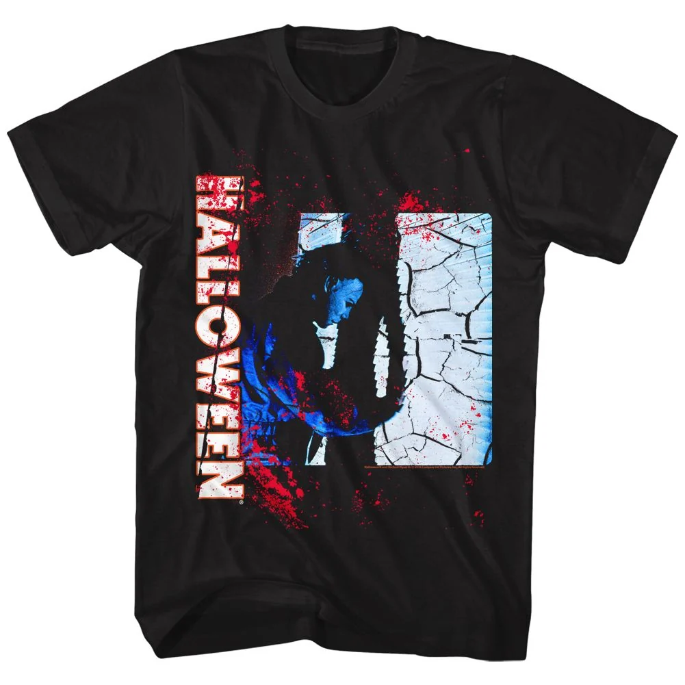 Rockinstone Halloween Closet Doors Black Adult T-shirt Size:m
