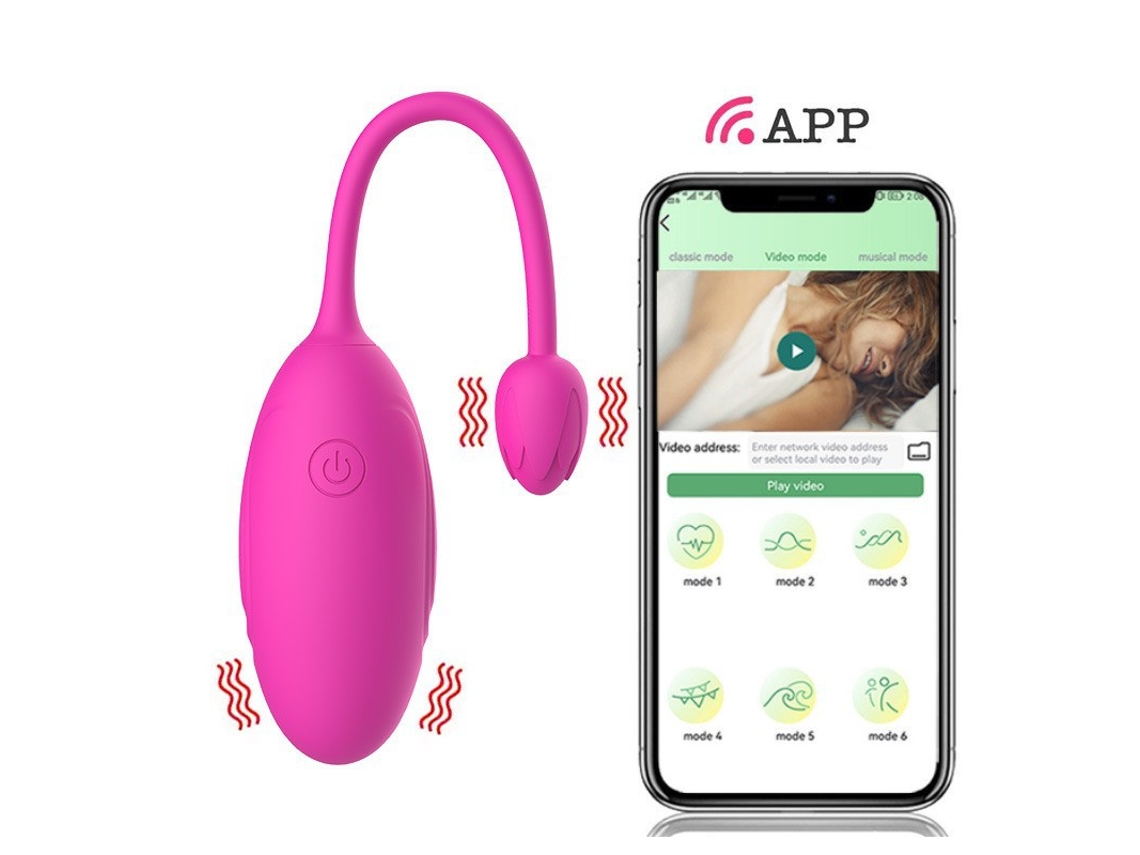 Vibrador App e Controle Remoto, 9 Modos, Estimulador Clitóris ZYBLSSBB