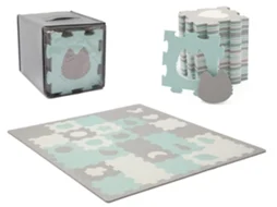 Tapete De Espuma Kinderkraft Luno Shapes Verde
