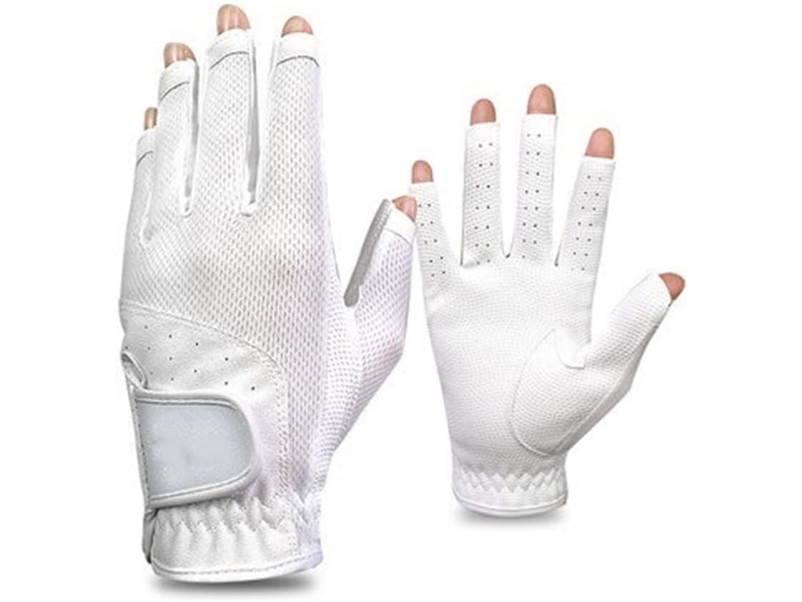 Luvas de Golfe Femininas Sem Dedos, 1 Par, Luvas de Golfe Femininas Elegantes para Caminhadas, Golfe, Canoagem
