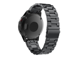 Bracelete Aço Ajustável para Amazfit T-Rex 2 Preto