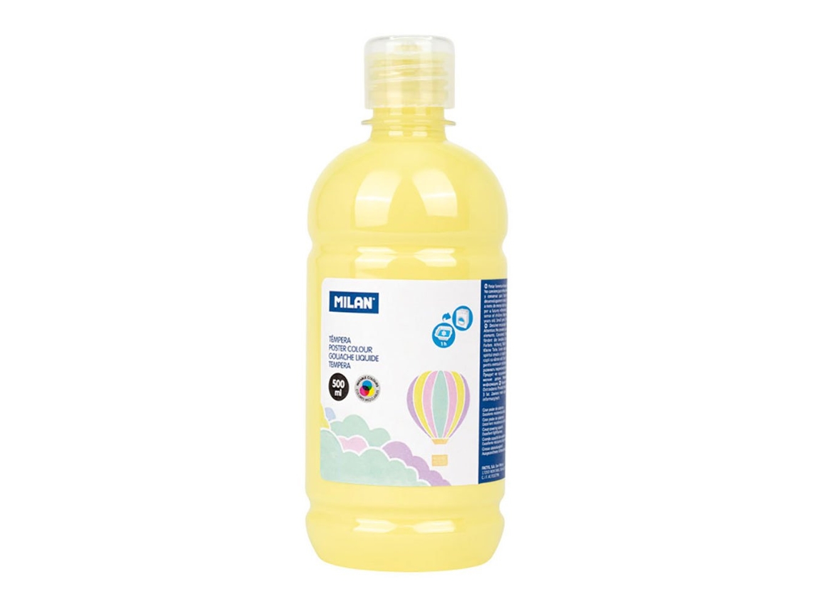 Tinta para Pôster de Garrafa 500 Ml Amarelomilan