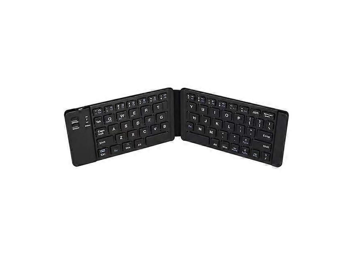 Teclado Dobrável com Touchpad Triplo, Micro, Sem Fio, Bluetooth, Compatível com Ios, Android, Windows, Ipad e Tab TAISHENGDA