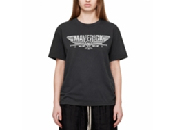 Rockinstone Top Gun Maverick Logo Black T-shirt Size:s