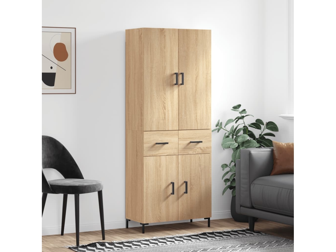 Highboard, Highboards Vidaxl Marrom Madeira Processada (n/a)