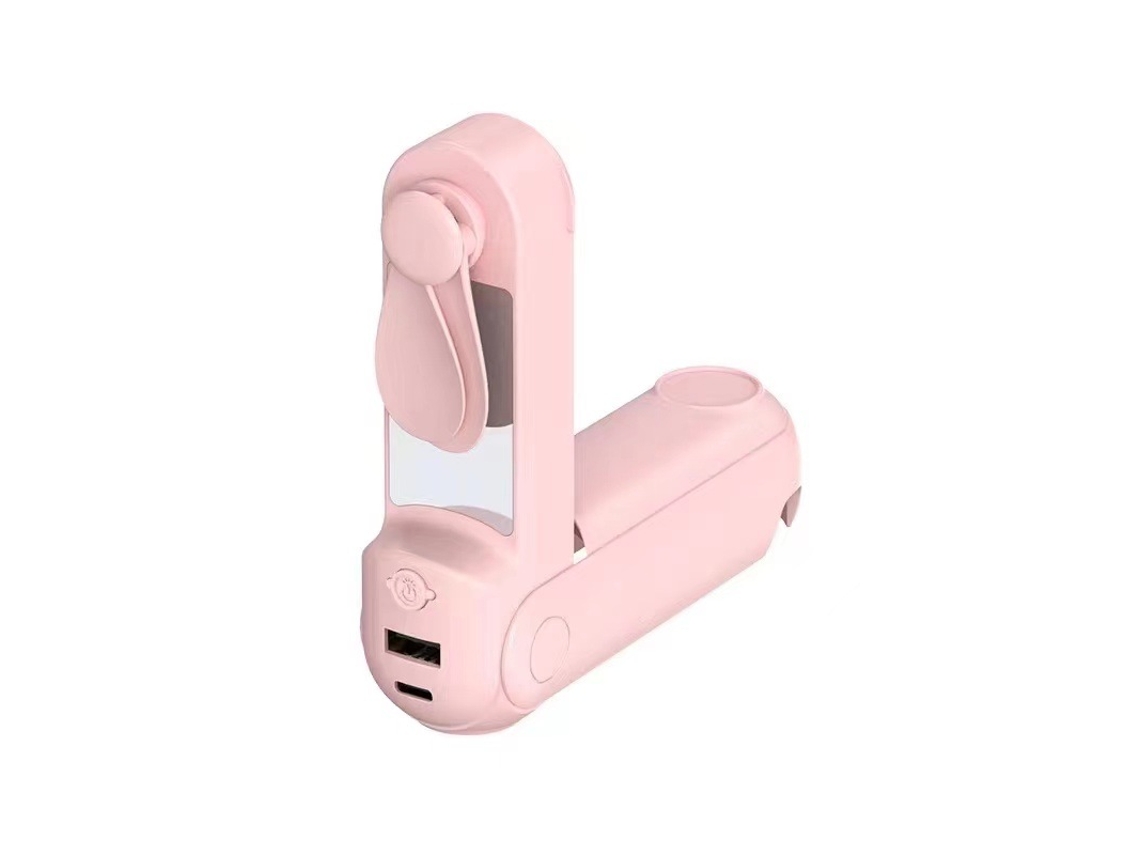 Mini ventilador de Bolso Usb Dobrável e Portátil Rosa
