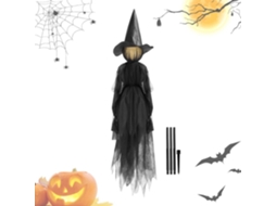 Decoração de Bruxa para o Halloween Bruxa Iluminada para Jardim, Decoração Assustadora para Jardim, Bruxas Falantes CHABERLU