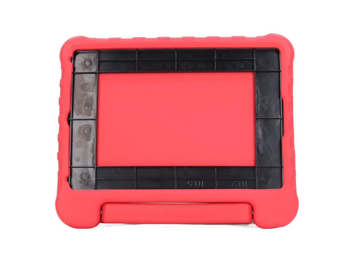 Capa Para Tablet (portátil Infantil, Anti-impacto, Confortável) Para Ipad De 10,2 Polegadas Capa Protetora Vermelha