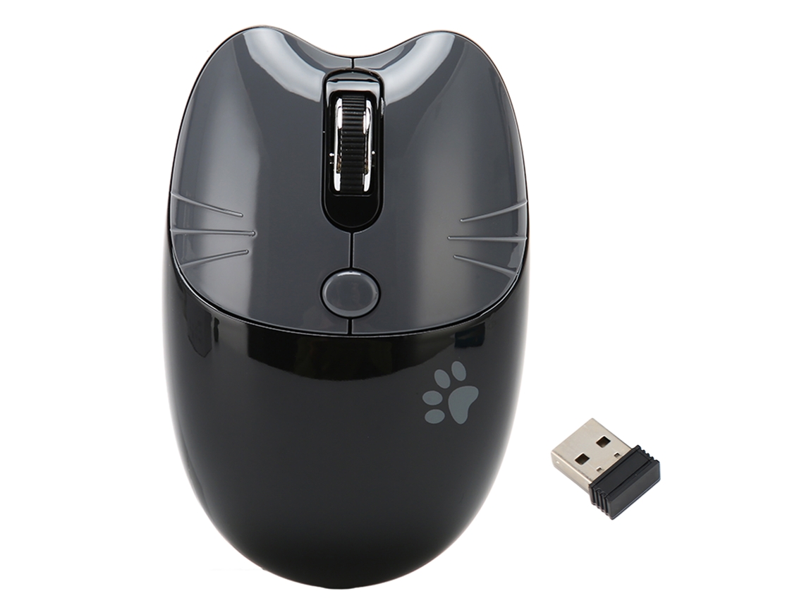Ratón Inalámbrico Bluetooth 5.1/2.4Ghz Silencioso con Dpi Ajustable para Oficina, Negro y Gris | S/MARCA