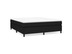 Cama com Molas/colchão 180x200 Cm Tecido Preto MAISON EXCLUSIVE
