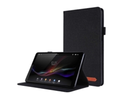 Capa de couro e tecido Webake para tablet Lenovo M8 de 4ª geração