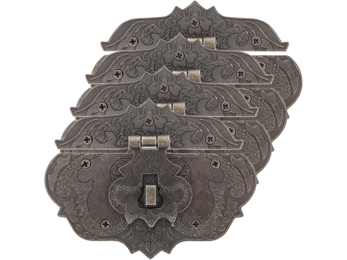 Conjunto De 4 Tâmaras Decorativas Para Caixas Madeira, Na Liga Zinco
