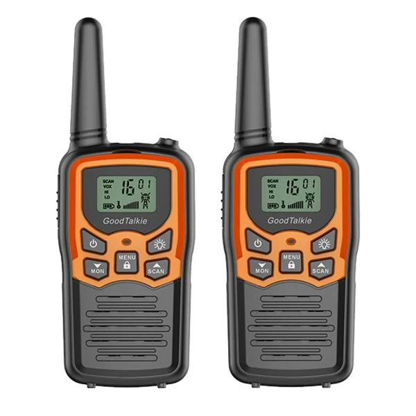 Walkie Talkies De Longa Distância Para Crianças 8 Km, Laranja, Pacote Com 2 Aquaforge Slowmoose