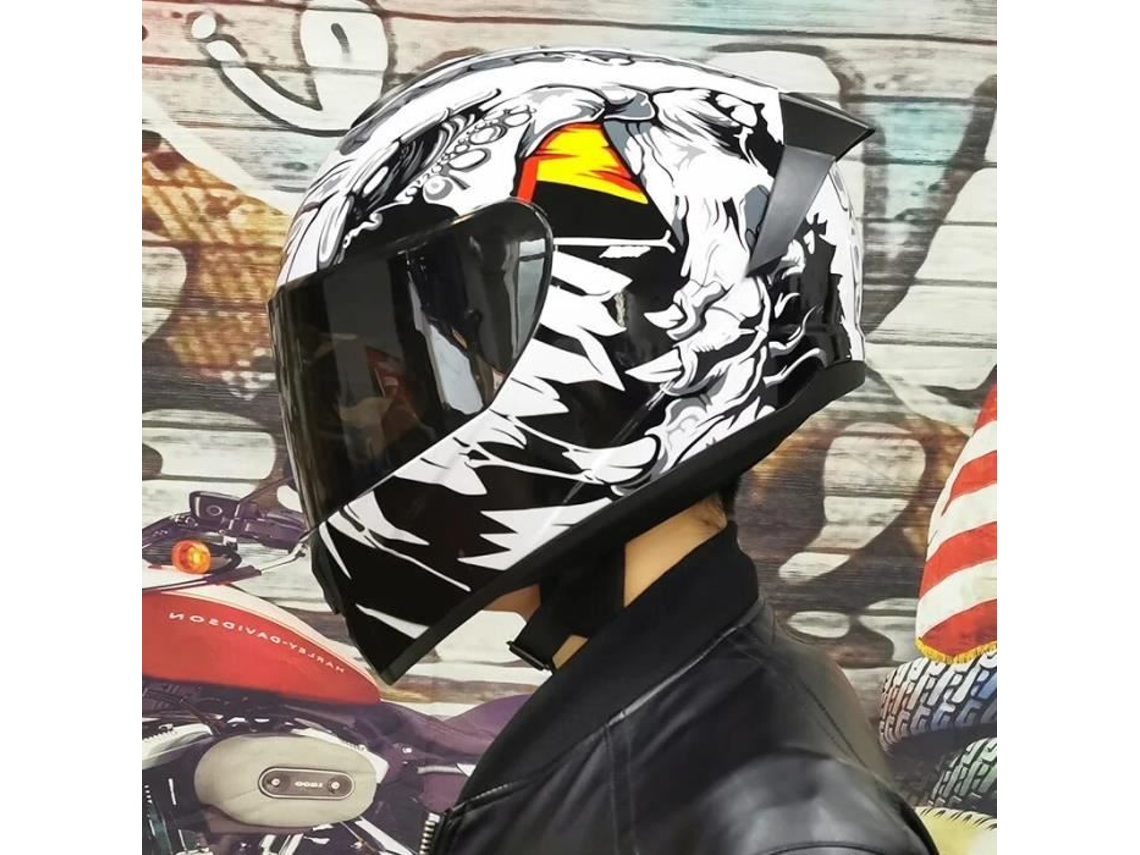 Mulher Motocicleta Capacete Cat Capacete Cabeça AOZORZ