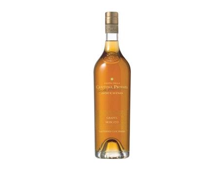 Aguardente Grappa BOCCHINO Sauterne Cask Finish Mascate Piedmont Garrafa Especial (3 L - 1 Unidade)