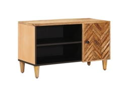 Vidaxl Gabinetes De Armazenamento Com Porta Castanho 80 X 31,5 X 46 Cm