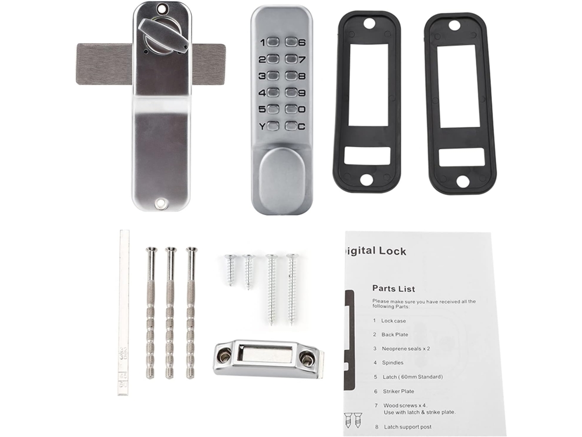 Fechadura De Segurança Com Código, Porta Entrada Sem Chave, Mecânica