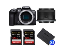 Eos R10 + Rf S 18 45mm F4.5 6.3 Is Stm + 2 Sandisk 128gb Uhs ii 300mb/s + 2 Canon Lp e17 + Ebook “20 Dicas para Fotos Que Impressionam” CANON