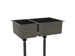 Kitchen Sink, Kitchen Sinks Vidaxl Preto Aço Inoxidável (n/a)