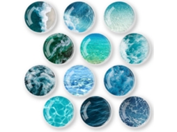 Ímãs De Geladeira Oceano Aquaforge (12 Peças)