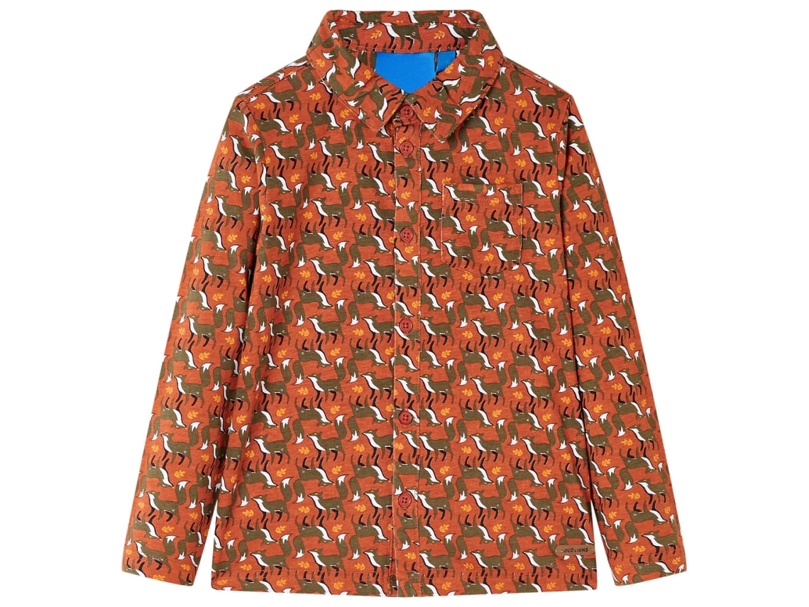 Camisa Para Criança Cor Ferrugem-claro 140