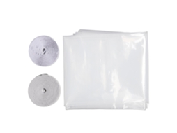 Kit De Filme De Isolação Para Janela Transparente 188x200cm Para Frio E Calor