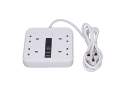 Laxiscreed Tomada 8 Em 1 Com Usb Pd Qc Para Carregar Dispositivos De Forma Rápida E Segura