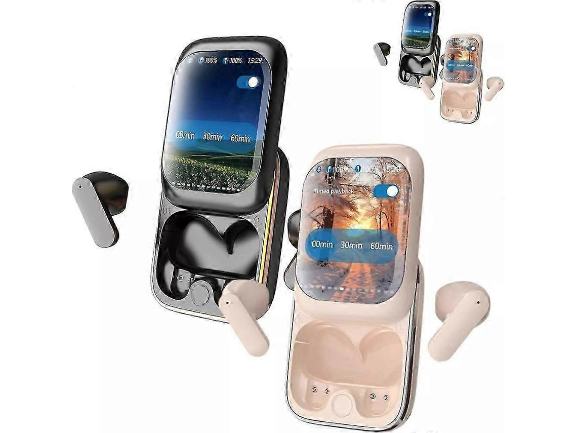 Fones De Ouvido Inteligentes Com Tela Sensível Ao Toque Colorida E Controle Deslizante 2024 Novos Modos De Música/jogo Ly Ebike
