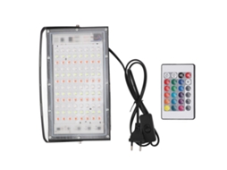 Refletor Inundação Led Externo 100w Rgb Ip66 Jardim Palco S/MARCA