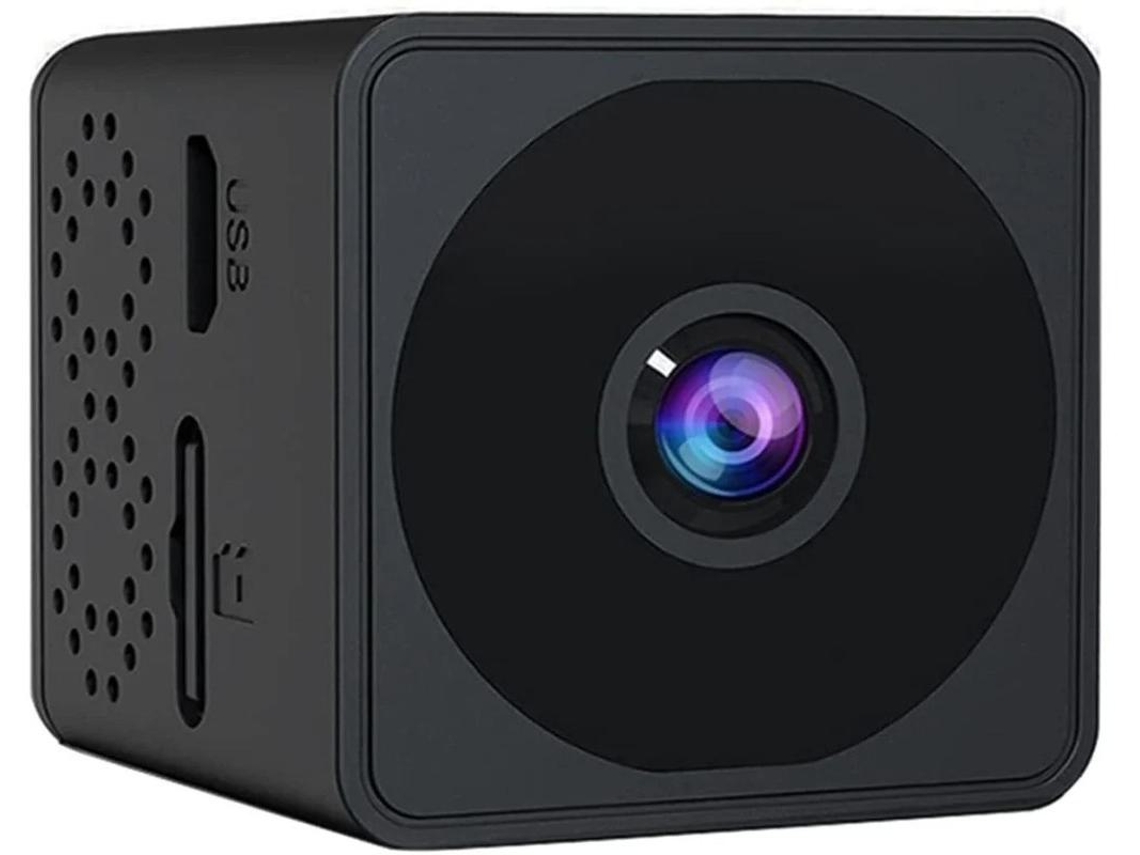 Mini Câmera Espiã, Câmera De Visão Noturna Hd 1080p Com Detecção De Movimento E Detector Gps De Visão Noturna Yizhood (preto)