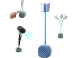 Suporte de Parede para Secador Cabelo, Universal Cabelo Sem Furos, Ajustável com Armaze GOKOCO