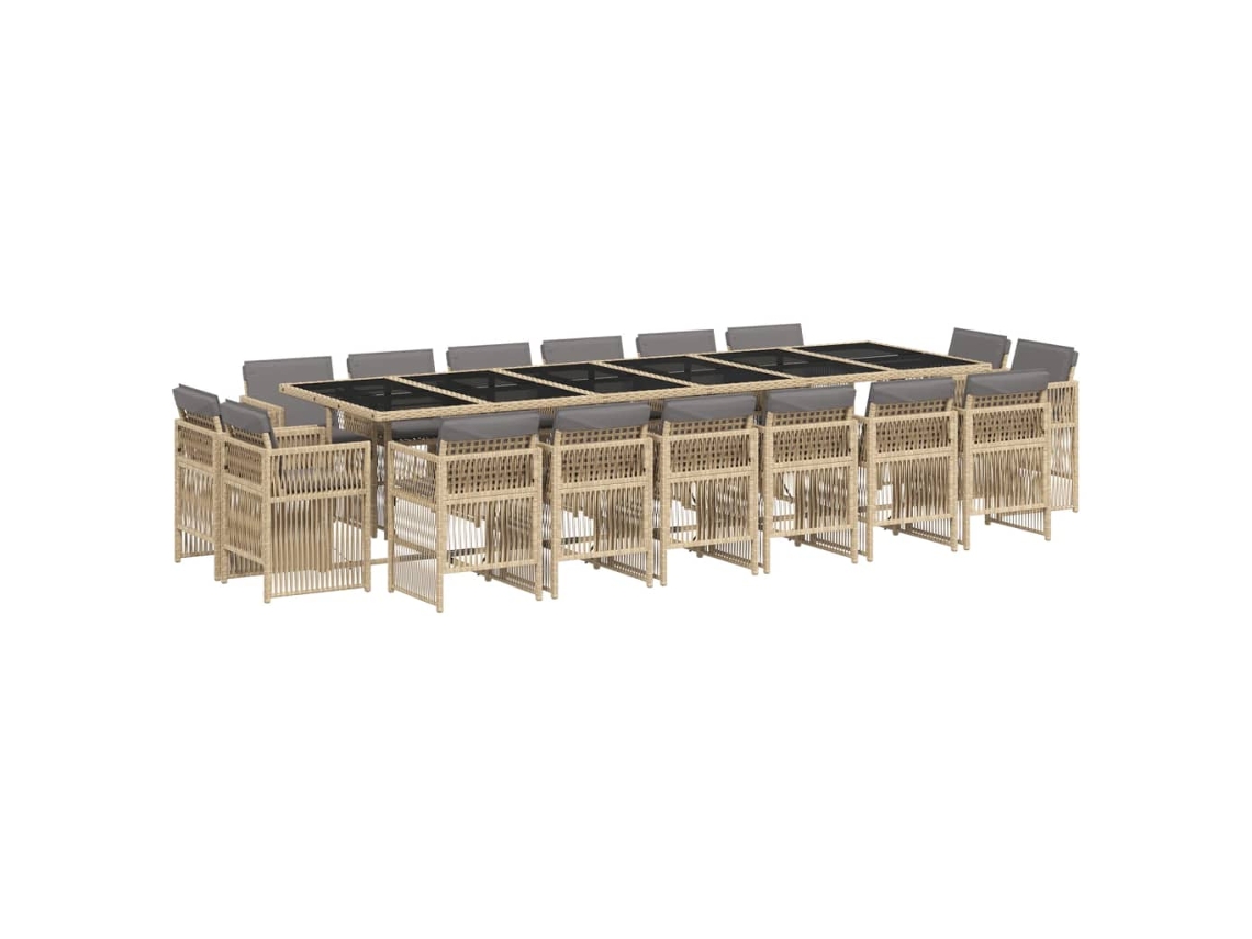 Garden Dining Set, Garden Dining Sets Vidaxl Bege Rattan / Vime (n/a)