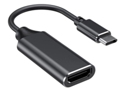 Adaptador Usb C Para Hdmi Tipo C Para Adaptador Hdmi 4k Com Saída De Áudio De Vídeo Preto*