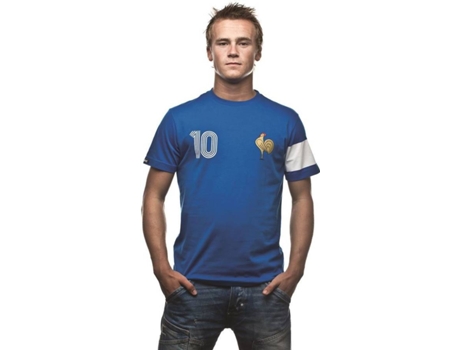 T-shirt para Homem COPA FOOTBALL France Azul para Futebol (XXL)