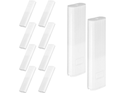 Pretyzoom Conjunto De 10 Tensores Corda Duráveis Para Persianas Verticais, Contrapeso De Pompons Brancos, Fácil