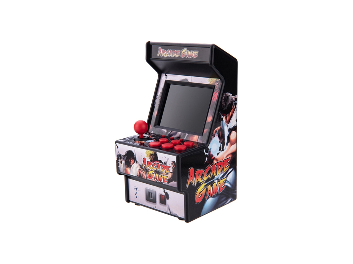 Mini terminal de fliperama estilo retrô com 156 jogos, modelo 3 Multicor Techkidz
