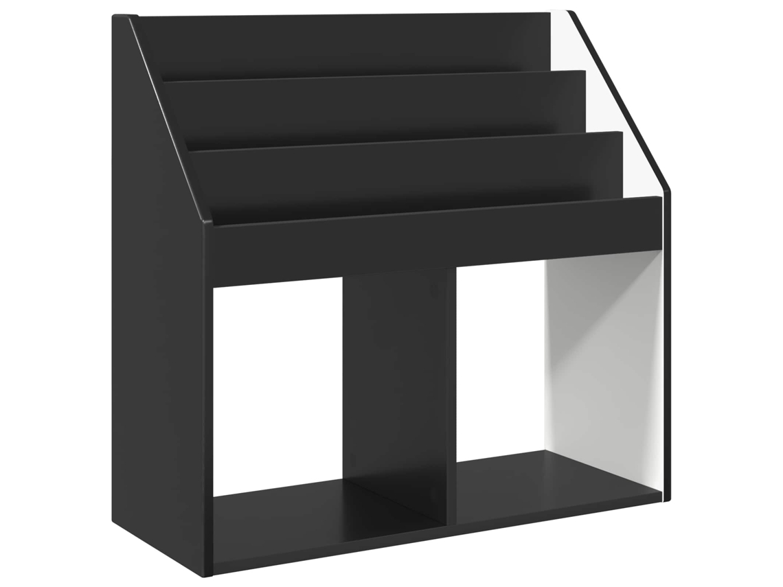 Conjunto 1 Estante Infantil Vidaxl Preto Derivados De Madeira (72,5 X 29,5 X 69 Cm)