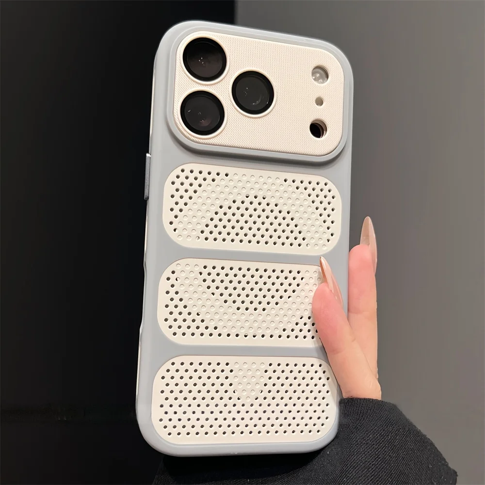 Capa Magnética De Malha Resistente A Impactos E Com Dissipação De Calor Para Iphone 12 Pro Max (branco).