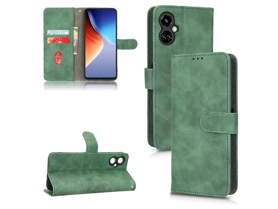 Capa De Couro Com Flip Magnético Para Tecno Camon 19 Neo Skin Feel