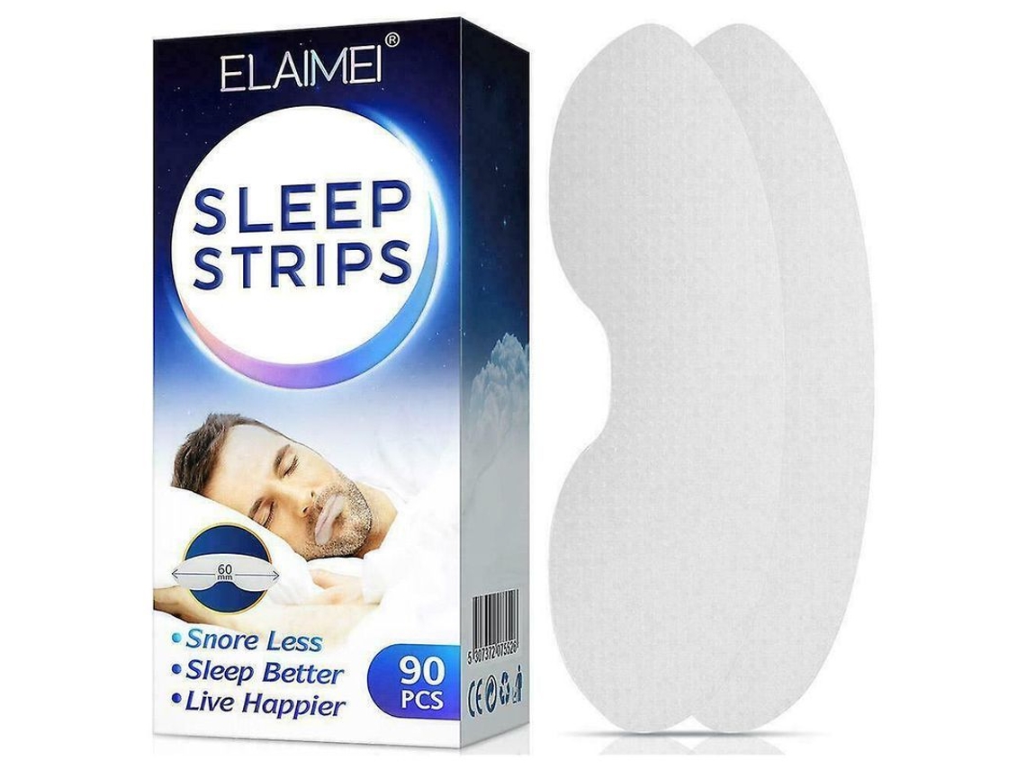 2026 90 Fitas Antirruído para Dormir Melhoram a Respiração Nasal Previnem Boca Seca e Dor de Garganta