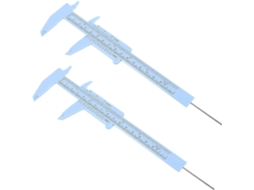 Lurelia Régua Para Sobrancelhas 2 Peças Em Plástico Com Durável E Resistente Para Sobrancelhas E Maquilhagem