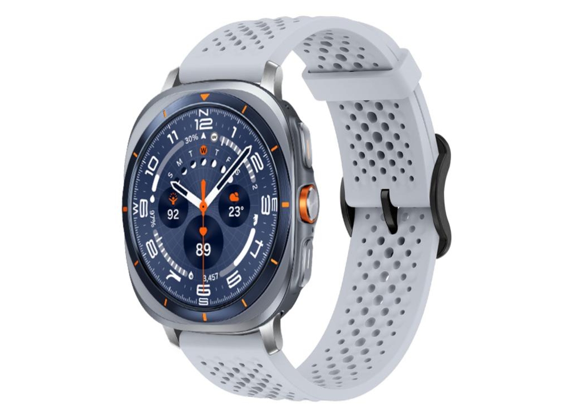 Bracelete para Samsung Galaxy Watch Ultra Silicone Respirável Cinza XIAOMOYU (47mm)