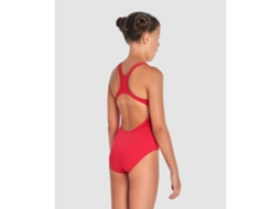 Fato de Banho de Menina para Natação ARENA Peça Team Solid Vermelho (8/9 anos)