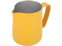 Cafeteira Amarela De Aço Inoxidável De 600ml, Com Alça Ergonômica, Ideal Para Latte Art, Para Uso Do Gokoco